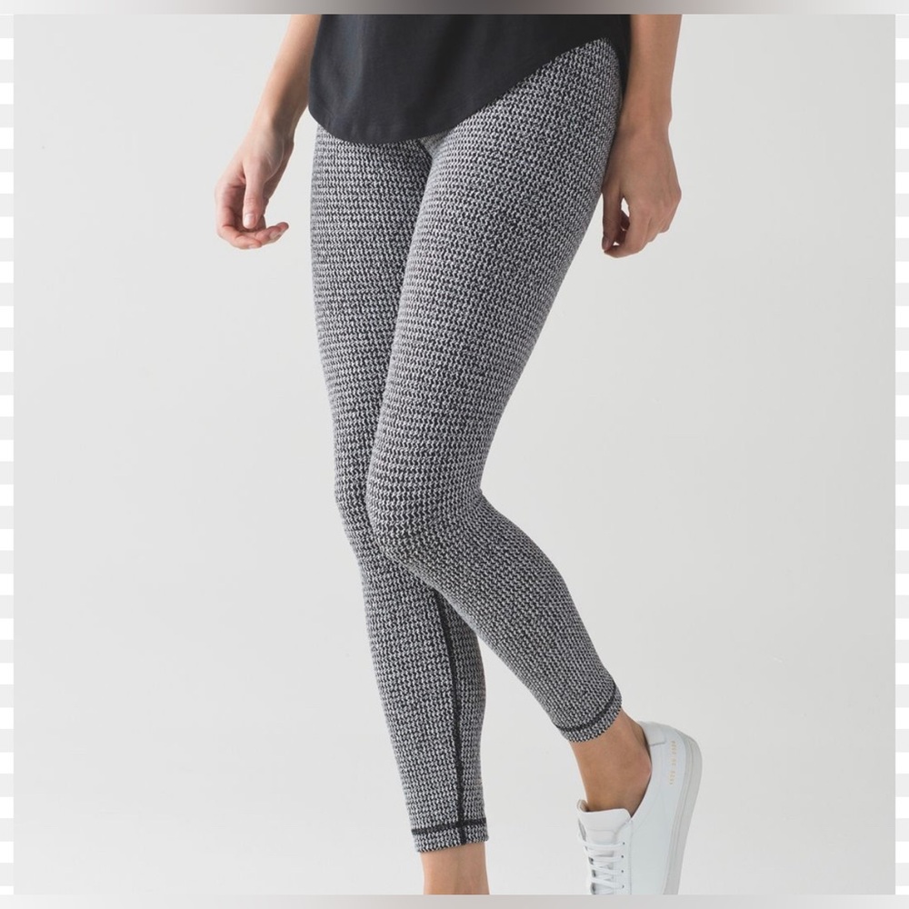 Lululemon High Times Houndstooth Print Leggings Size 8